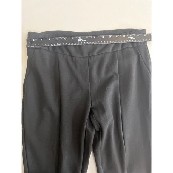 Hilary Radley Sz L Black Soft Pull On Pants Leggings Front Seam Rayon, Nylon, Sp - Picture 6 of 7
